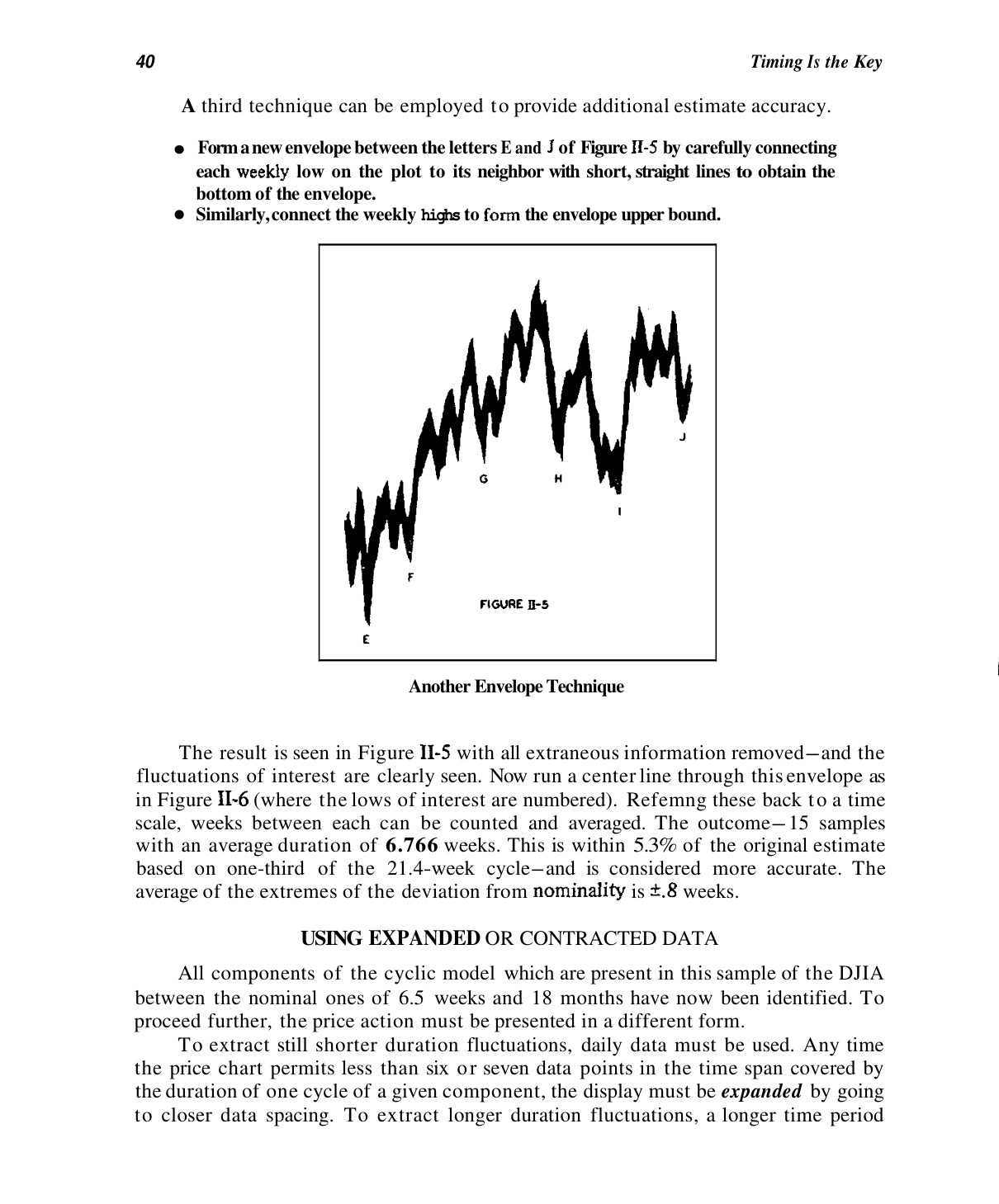 Fig. II-5 — envelope a segmenti fra i minimi